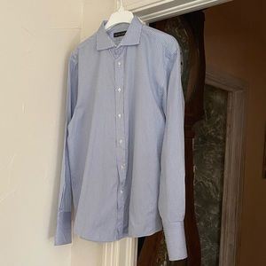 RALPH LAUREN black label | French Cuff Spread Collar Dress Shirt Made in Italy